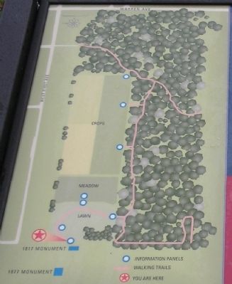 Battlefield Site Map from Marker. Click for full size. Battlefield Site Map from Marker image. Click for full size.