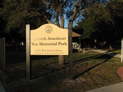 Tampa as Port of Embarkation for Spanish American War Marker image. Click for full size.
