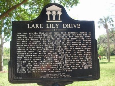 Lake Lily Drive Marker image. Click for full size.