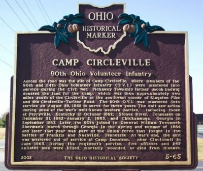 Camp Circleville Marker image. Click for full size.