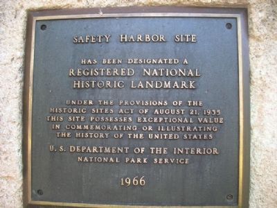 Safety Harbor Site Marker image. Click for full size.