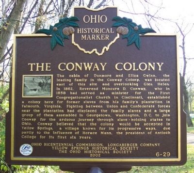 The Conway Colony Marker. Click for full size. The Conway Colony Marker image. Click for full size.