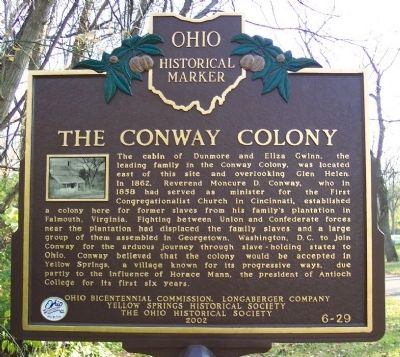 The Conway Colony Marker image. Click for full size.