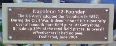 Napoleon 12-Pounder Marker image. Click for full size.