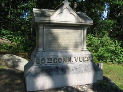 20th Connecticut Volunteers Monument image. Click for full size.