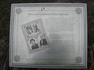 White Springs Marker interpretive display board image. Click for full size.