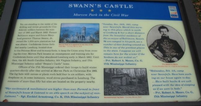 Swann's Castle Marker image. Click for full size.