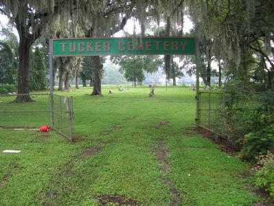 The gate to the original Tucker Cemetery image. Click for full size.
