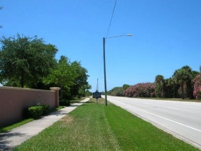 Tierra Verde Mound Marker, looking south. Click for full size. Tierra Verde Mound Marker, looking south image. Click for full size.