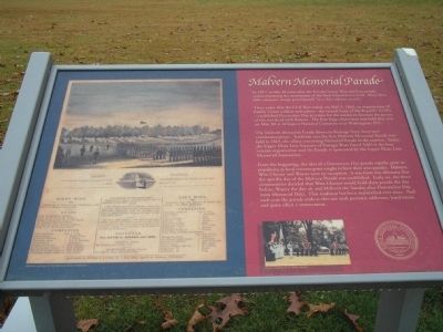 Malvern Memorial Parade Marker image. Click for full size.