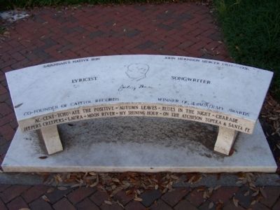John Herndon Mercer 1909 - 1976 Bench Marker. Click for full size. John Herndon Mercer 1909 - 1976 Bench Marker image. Click for full size.