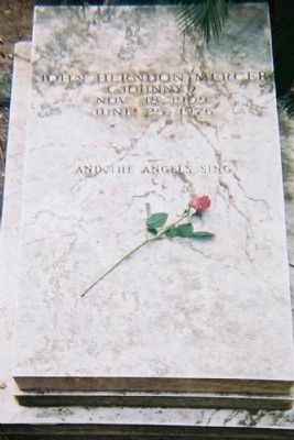 John Herndon Mercer Grave, Bonaventure Cemetery, Savannah image. Click for full size.