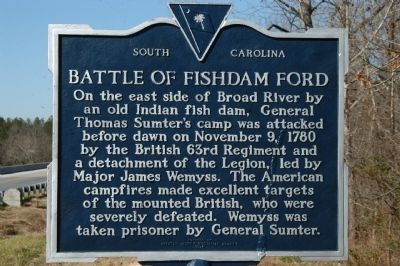 Battle of Fishdam Ford Marker image. Click for full size.
