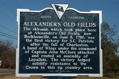 Alexander's Old Fields Marker image. Click for full size.