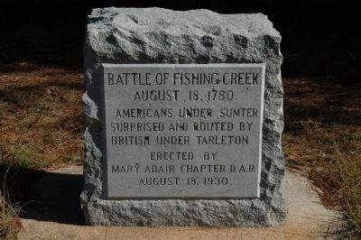 Battle of Fishing Creek Marker image. Click for full size.