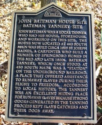 John Bateman House Site & Bateman Tannery Site Marker image. Click for full size.