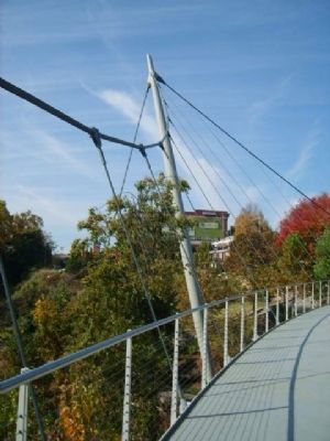 Liberty Bridge and West Tower<br>Historic West End in Background image. Click for full size.