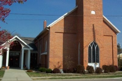 United Brethren Church and Marker image. Click for full size.