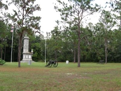 The Battle of Olustee Marker with cannons image. Click for full size.
