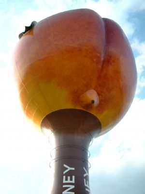 Millwood Park 's Peachoid image. Click for full size.