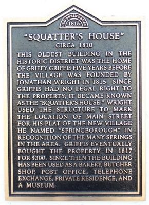 "Squatter's House" Marker. Click for full size. "Squatter's House" Marker image. Click for full size.