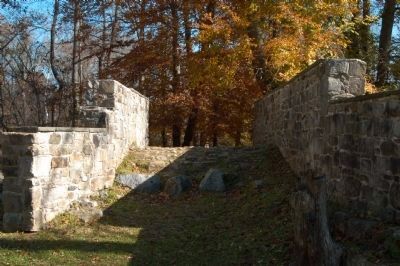 Foot bridge over Upper Lifting Locks of Landsford Canal. Click for full size. Foot bridge over Upper Lifting Locks of Landsford Canal image. Click for full size.