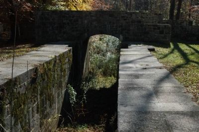 Foot bridge over Upper Lifting Locks of Landsford Canal. Click for full size. Foot bridge over Upper Lifting Locks of Landsford Canal image. Click for full size.