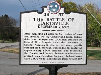 The Battle of Hartsville Marker image. Click for full size.