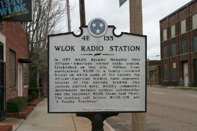 WLOK Radio Station Marker image. Click for full size.