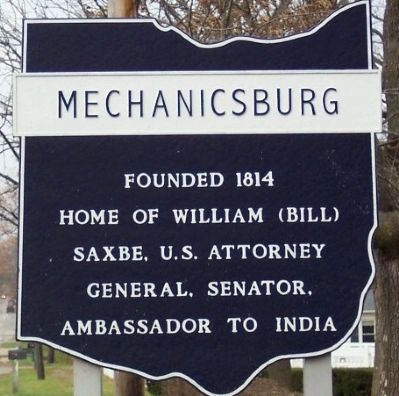 Mechanicsburg Corporate Limit Marker image. Click for full size.