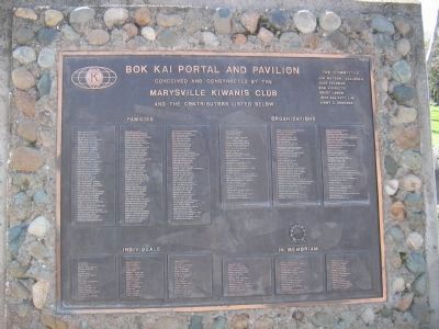 Bok Kai Temple Donor Plaque image. Click for full size.