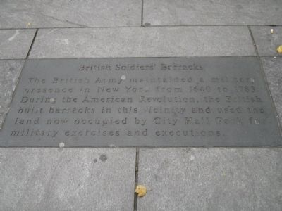 British Soldiers' Barracks Marker image. Click for full size.