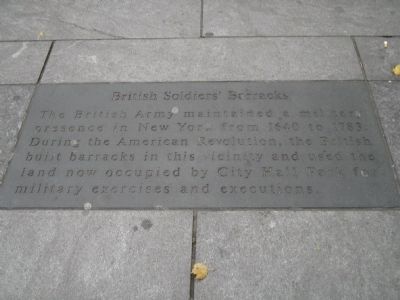 British Soldiers' Barracks Marker image. Click for full size.