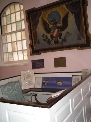 George Washington's Pew in St. Paul's Chapel image. Click for full size.