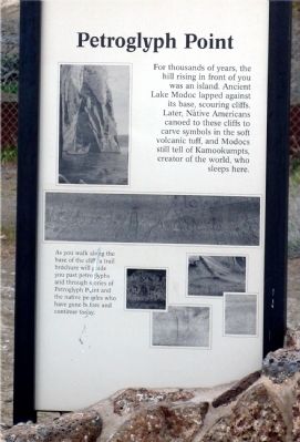 Petroglyph Point Marker. Click for full size. Petroglyph Point Marker image. Click for full size.