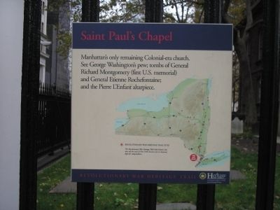 Saint Pauls Chapel Marker image. Click for full size.