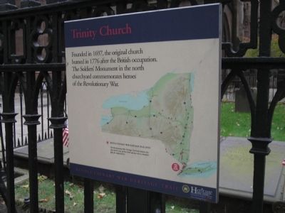 Trinity Church Marker. Click for full size. Trinity Church Marker image. Click for full size.