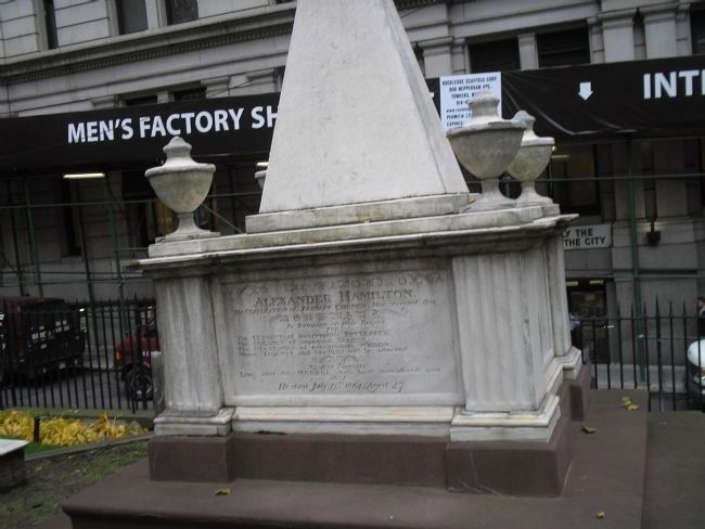 Grave of Alexander Hamilton. Click for full size. Grave of Alexander Hamilton image. Click for full size.