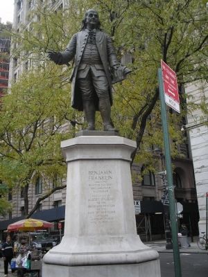 Benjamin Franklin Marker. Click for full size. Benjamin Franklin Marker image. Click for full size.