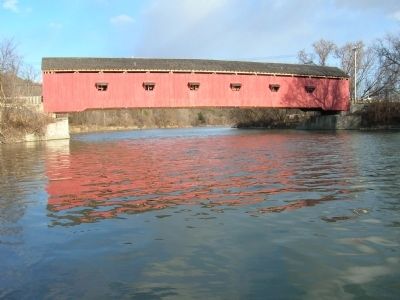 Buskirk's Red Covered Bridge Over the Hoosick River image. Click for full size.