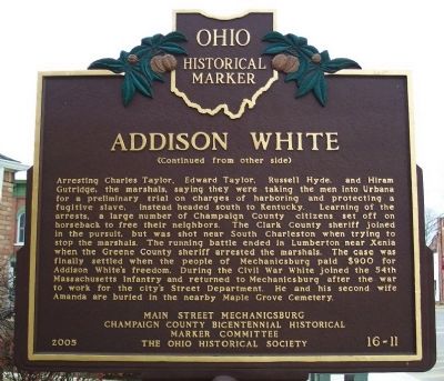 Addison White Marker (side B) image. Click for full size.
