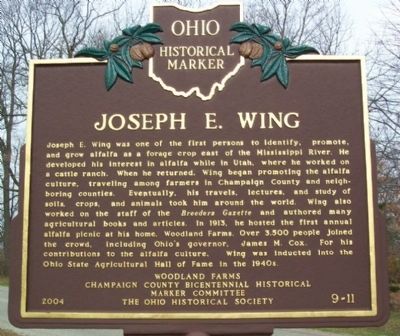 Joseph E. Wing Marker image. Click for full size.