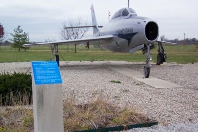 F-84F and Marker. Click for full size. F-84F and Marker image. Click for full size.