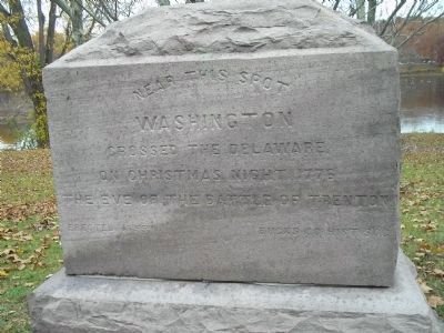 Washington Crossed the Delaware Marker image. Click for full size.
