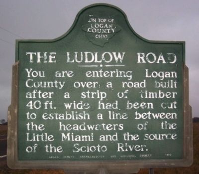 The Ludlow Road Marker (side A) image. Click for full size.