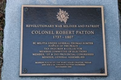 Colonel Robert Patton Marker. Click for full size. Colonel Robert Patton Marker image. Click for full size.