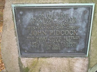 John Pidcock Marker. Click for full size. John Pidcock Marker image. Click for full size.