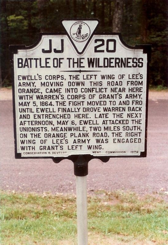 Battle of the Wilderness Marker. Click for full size. Battle of the Wilderness Marker image. Click for full size.