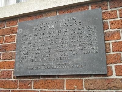 Watson House Marker. Click for full size. Watson House Marker image. Click for full size.