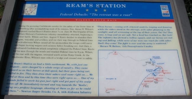 Ream's Station Marker image. Click for full size.